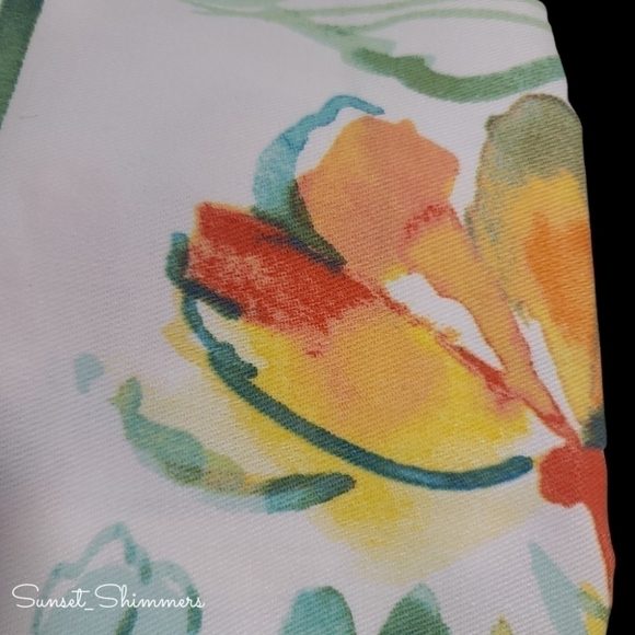 Dkny Watercolor Summer Wild Flower Clinton Floral Fabric Shower Curtain New - Picture 6 of 8